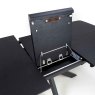 Boston 6-8 Person Extending Dining Table Black 7