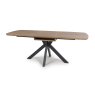 Boston 6-8 Person Extending Dining Table Rustic Oak 160-200cm