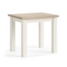 York 4 Person Square Bistro Table Coconut White