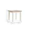 York 4-6 Person Flip Top Table Coconut White Closed Dims