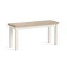 York 2 Person Dining Bench Coconut White