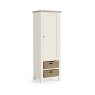 York Larder Unit  Coconut White - Metal Knobs