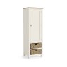 York Larder Unit  Coconut White - Wooden Knobs