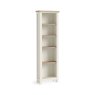 York Slim Bookcase Coconut White