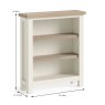 York Low Bookcase Coconut White Dimensions