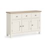 York Large Sideboard Coconut White - Metal Knobs