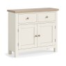 York Medium Sideboard Coconut White - Wooden Knobs