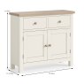 York Medium Sideboard Coconut White - Wooden Knobs Dimensions