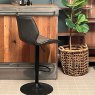 Alfa HighLow Gas Lift Bar Stool Faux Leather Chestnut Lifestyle