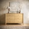 Nice 3 + 3 Drawer Chest of Drawers Natural Oak Lifestyle