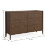 Nice 3 + 3 Drawer Chest of Drawers Dark Oak Dimensions