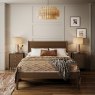Nice King (150cm) Bedstead Panelled Dark Oak Lifestyle