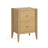 Nice 2 Drawer Bedside Locker Natural Oak
