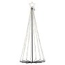 LED Tree Cone Black Warm White 180cm 6ft 2