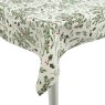Tablecloth With Mistletoe & Holly Leaf White & Green 180cm x 140cm 1