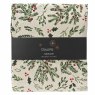 Tablecloth With Mistletoe & Holly Leaf White & Green 180cm x 140cm 2