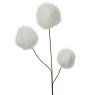 Fluffly Bulbs Spray White 70cm
