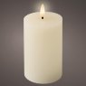 LED Pillar Candle Cream 13.5cm 3