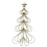 1.9ft/58cm Iron Tree With Wire Star Gold