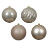 Shatterproof Baubles Pearl In Tube 14cm (Set of 4) 2