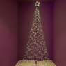 16ft/500cm LED Christmas Tree Cone Black Warm White Lifestyle