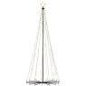 8ft/240cm LED Tree Cone Black Warm White