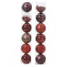 Shatterproof Baubles Red In Tube 15cm (Set of 6)