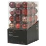 Shatterproof Baubles Red In Tube 15cm (Set of 6) 3