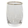 Water Tumbler With Gold Rim 10cm