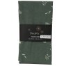 Table Runner With Plant Print Green 40cm x 140cm 2