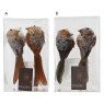 Festive Robin Bird On Clip Brown Or Orange (Set of 2) (Choice of 2)