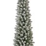 7ft/210cm Pencil Pine Snowy Christmas Tree 4