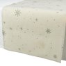Tablerunner With Snowflake Print Natural 40cm x 140cm 1