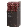 Shatterproof Baubles With Glitter Red In Tube 3cm (Set of 14) in Packaging 2