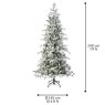 8ft/240cm Balsamea Snowy Fir Christmas Tree 7