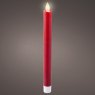 LED Dinner Candle Christmas Red 24cm 3