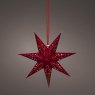 LED Paper Star Red 18.5cm 3