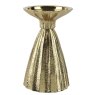 Aluminium Plated Candleholder Gold 15cm