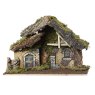 Nativity Crib With Bark & Moss 29cm
