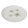 Stoneware Side Plate With Snowflake Print 19.4cm 2