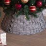 Christmas Tree Ring Grey Rattan Effect 57cm Lifestyle