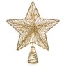 Christmas Tree Star With Glitter Gold In Box 30cm