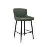 Kingston Low Bar Stool Fabric Green