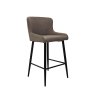 Kingston Low Bar Stool Fabric Mocha