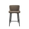 Kingston Low Bar Stool Fabric Mocha 2
