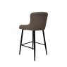 Kingston Low Bar Stool Fabric Mocha 3