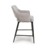 Phil Low Bar Fabric Stool With Black Legs Pewter 3