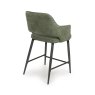 Phil Low Bar Fabric Stool With Black Legs Sage 4
