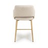 Phil Low Bar Stool Fabric With Wooden Legs Natural 5