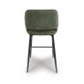 Phil High Bar Stool Fabric Black Legs Sage 5